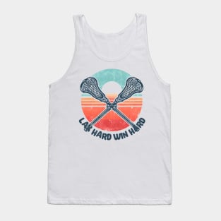 Vintage sunset lacrosse Tank Top